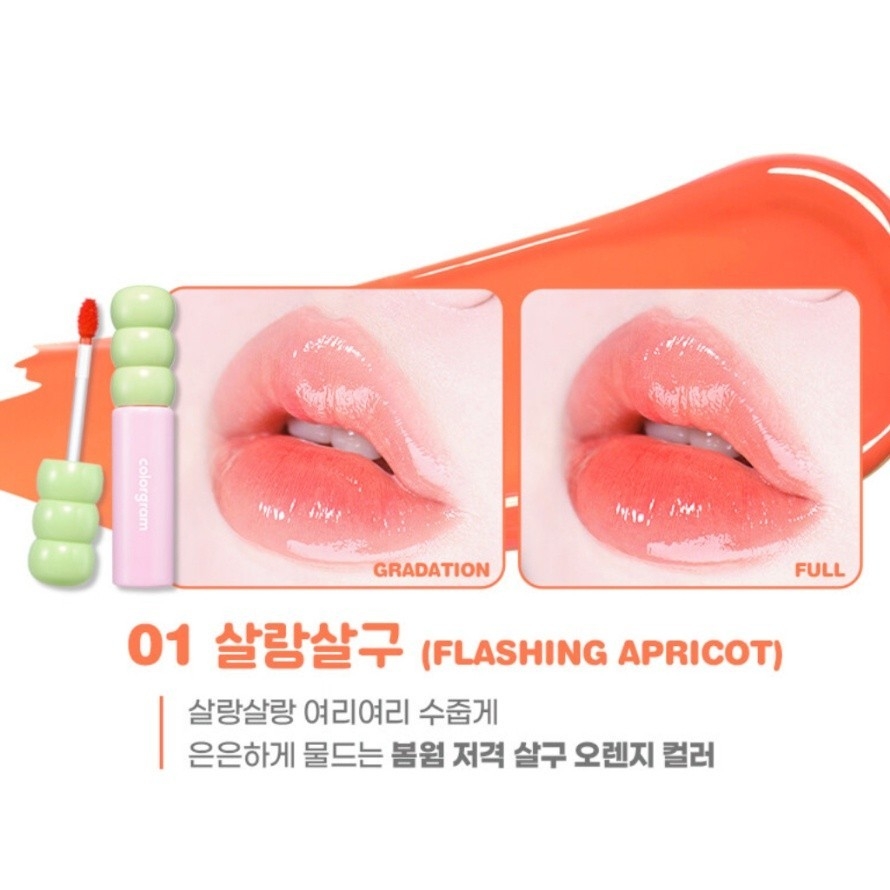 Son Tint Bóng Lâu Trôi Dưỡng Môi Colorgram Fruity Glass Tint 3g