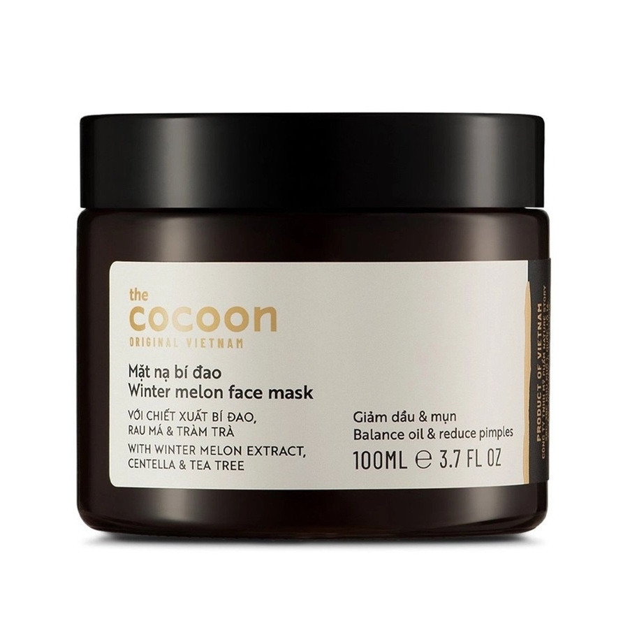 Mặt nạ bí đao Cocoon Mask TheCocoon Hỗ Trợ Giảm Dầu Và Mụn Winter Melon Face 30ml - 100ml mua 1 tặng 1 chính hãng