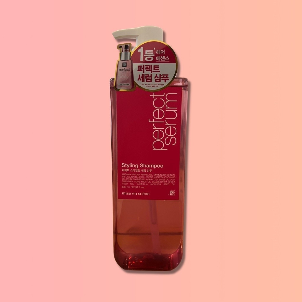 [Mẫu Mới] Set Gội - Xả Mise en Scene Perfect Serum Styling Dưỡng Tóc Suôn Mượt, Dễ Vào Nếp Dành Cho Tóc Uốn 680ml