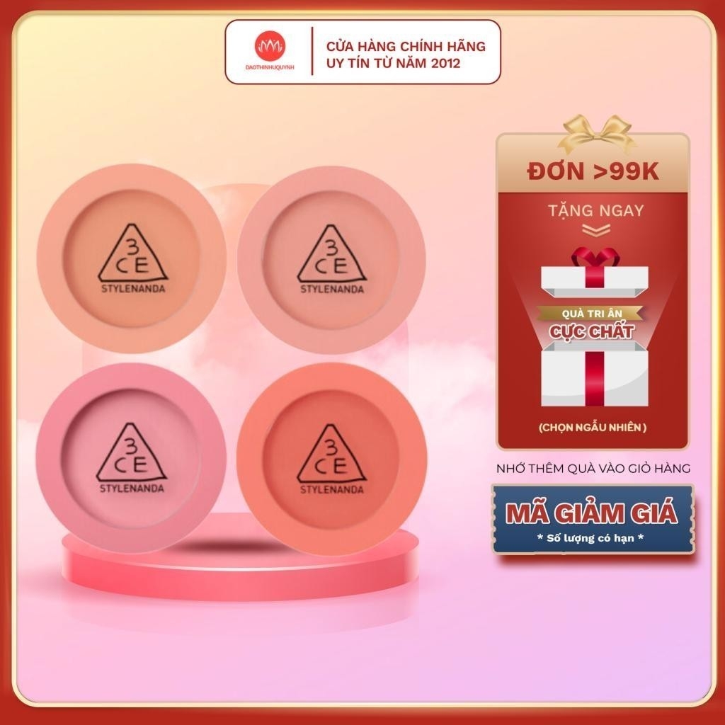 Phấn Má 3CE mịn lì Face Blush 5.5g