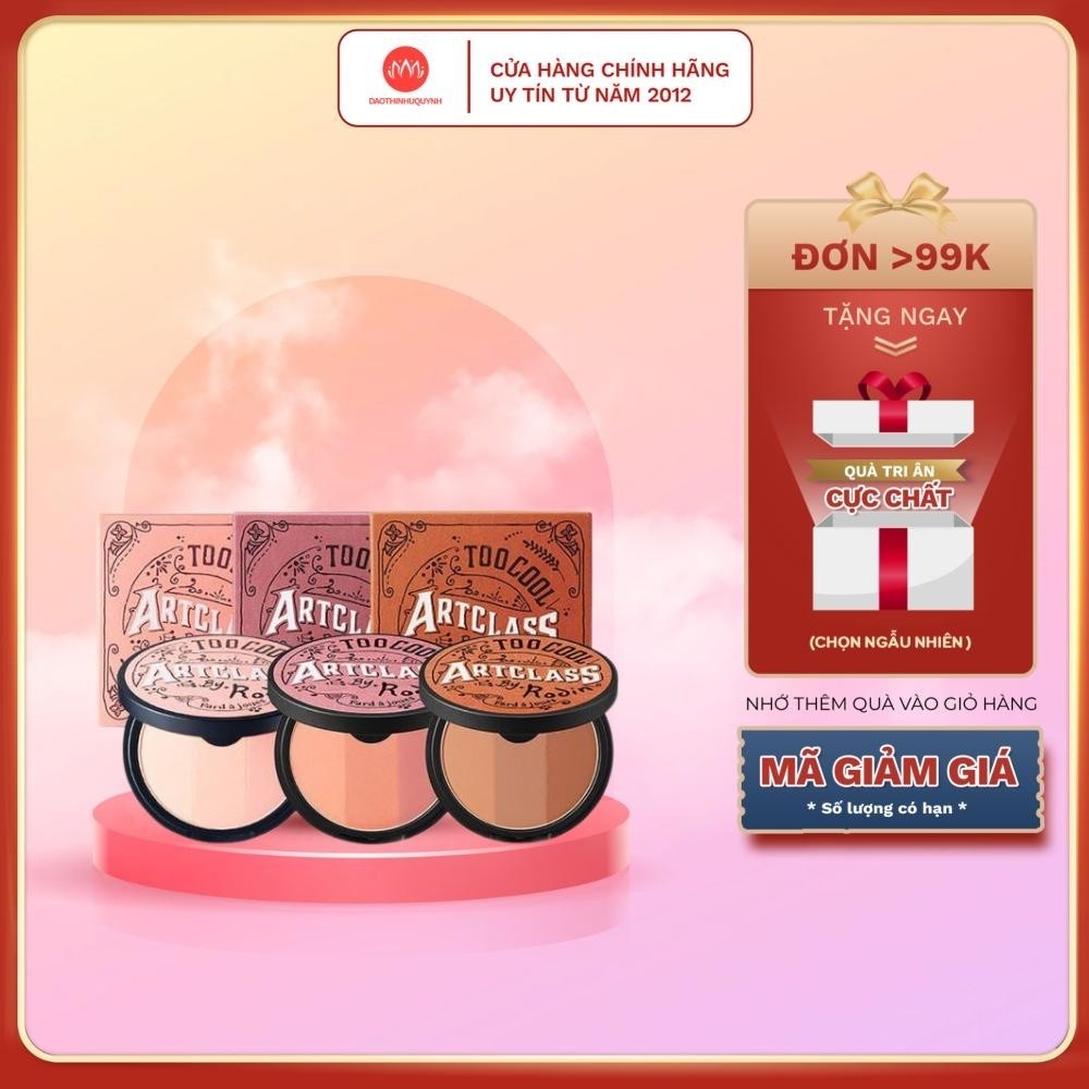Phấn Má Hồng 3 Màu Too Cool For School Artclass By Rodin Blusher 9.5g
