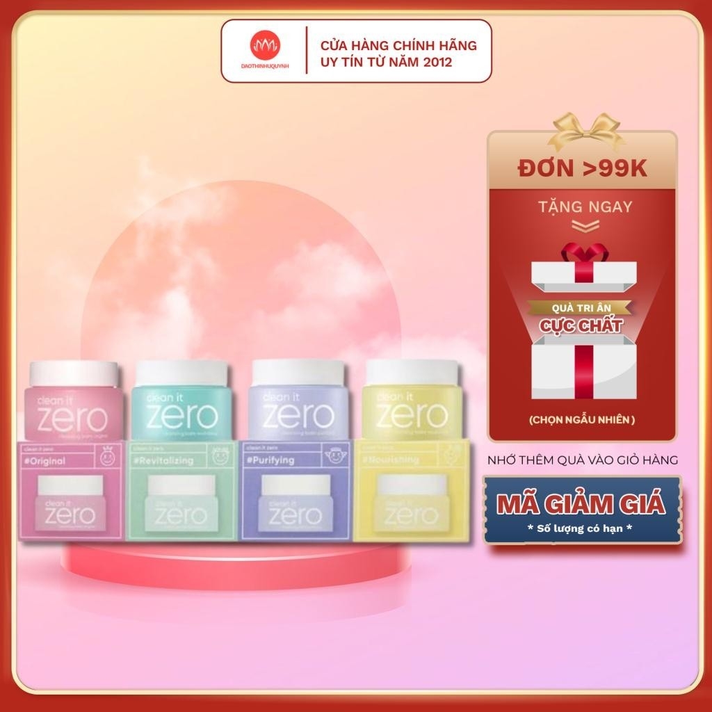 [Mẫu Mới] Sáp Tẩy Trang Banila Co Clean It Zero -100ml