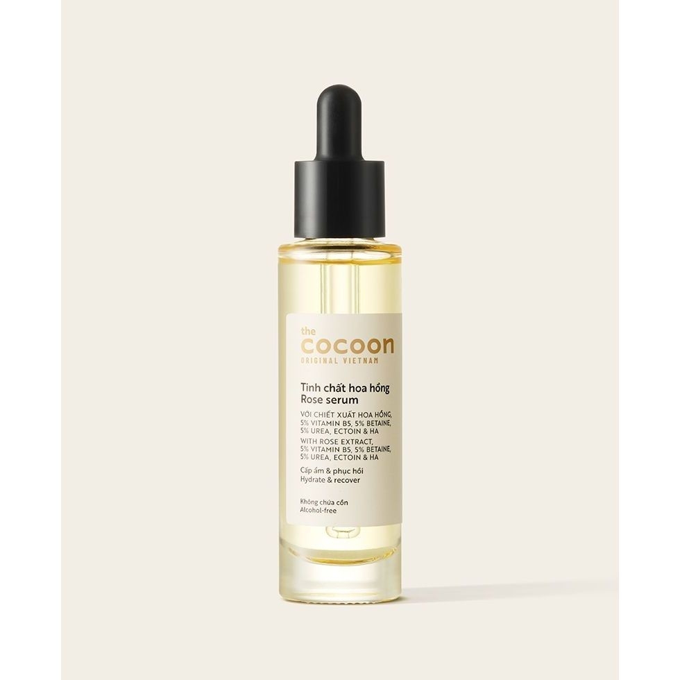 Tinh chất hoa hồng cocoon serum cấp ẩm và phục hồi da chiết xuất hoa hồng Cocoon Rose Serum mua 1 tặng 1 30ml chính hãng