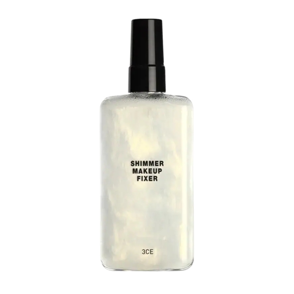 Xịt Khoá Makeup 3CE Shimmer Makeup Fixer có nhũ 95ml- Makeup Fixer Mist Giữ Lớp Nền Lâu Trôi 100ml