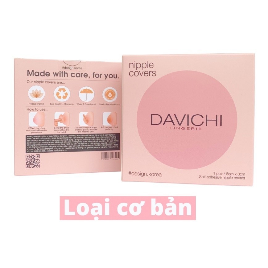 Miếng Dán Ngực, Dán Nhũ Hoa Davichi Hàn Quốc Sinh Nhiệt Tự Thân Siêu Bám Dính, Sử Dụng Nhiều Lần