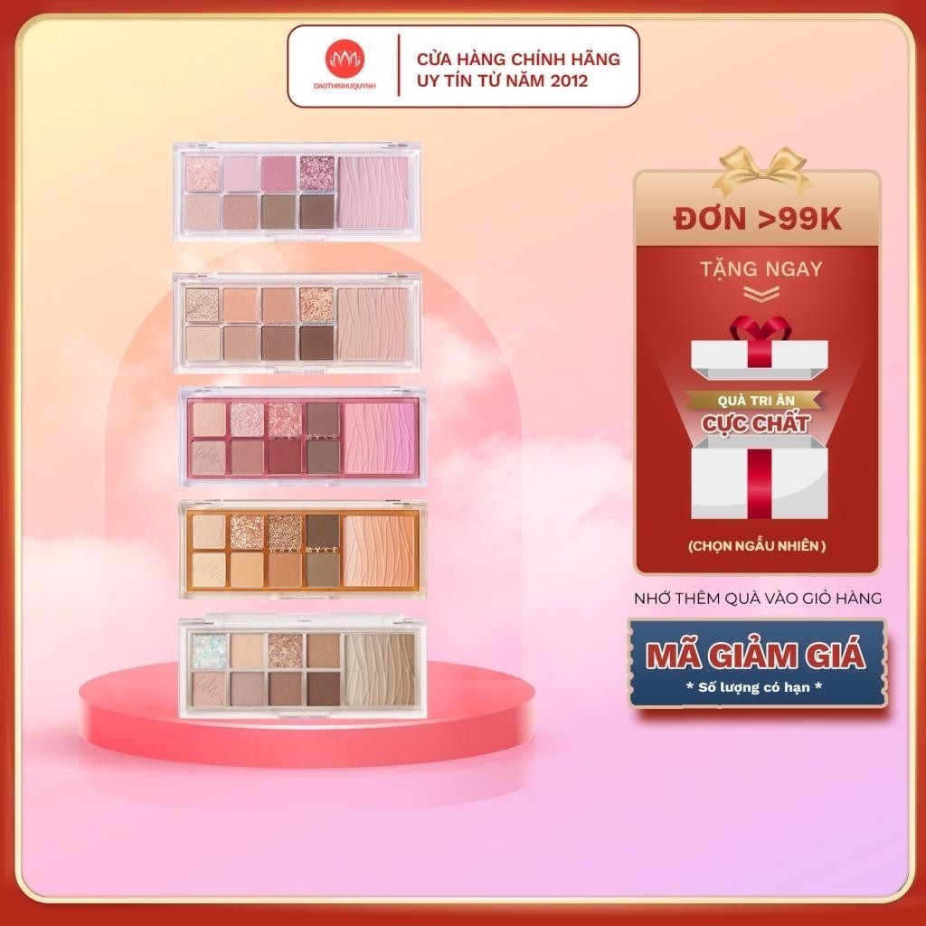 Bảng Phấn Mắt Wakemake Mix Blurring Eye Palette 10g