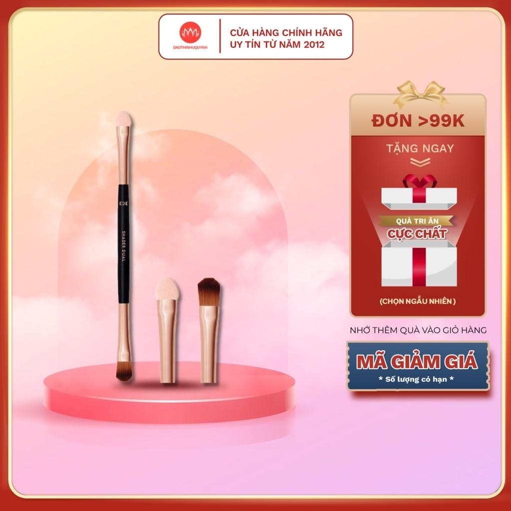 Cọ Phủ Phấn Mắt Vacosi Shader Brush E03 - Shader Dual Brush E2E