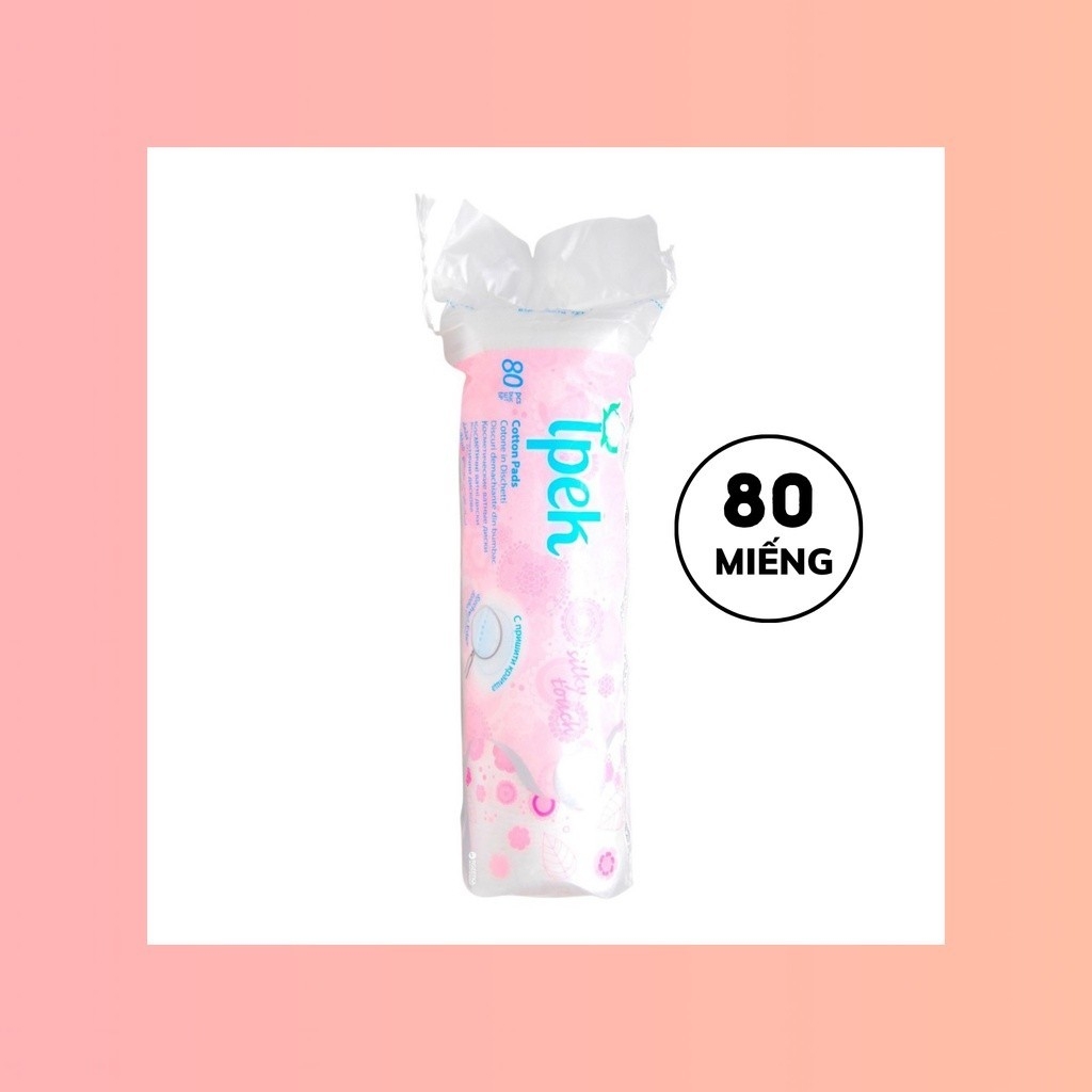 Bông Tẩy Trang Ipek Klasik Cotton Pads 80 - 130 miếng - 150 miếng Thổ Nhĩ Kỳ Nhập Khẩu Chính Hãng 100% Coton