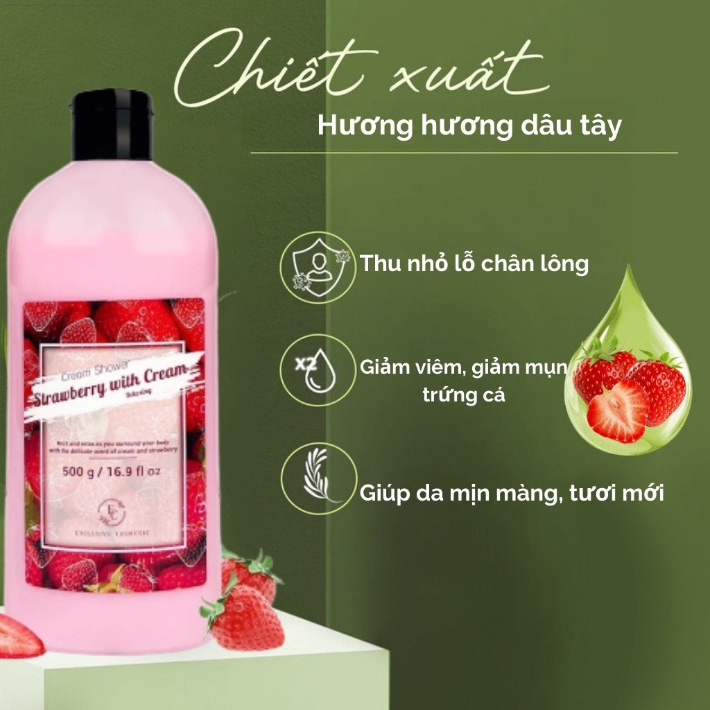 Sữa Tắm Quyến Rũ Làm Mềm Mịn Da Exclusive Cosmetic 500g daothinhuquynh