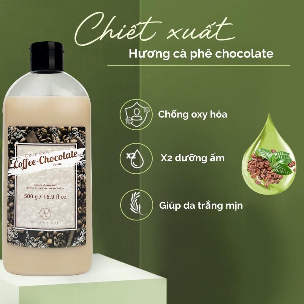 Sữa Tắm Quyến Rũ Làm Mềm Mịn Da Exclusive Cosmetic 500g daothinhuquynh
