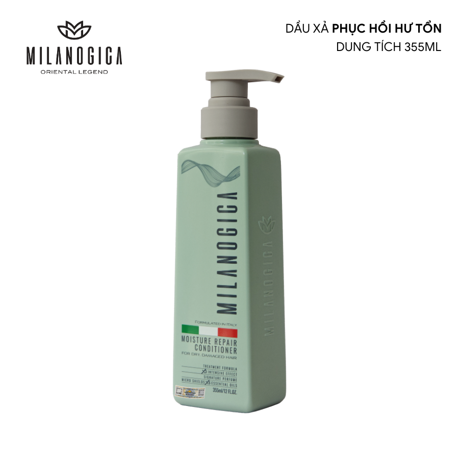Combo dầu gội dầu xả hương nước hoa Milanogica Moisture Repair - phục hồi hư tổn, kích thích mọc tóc