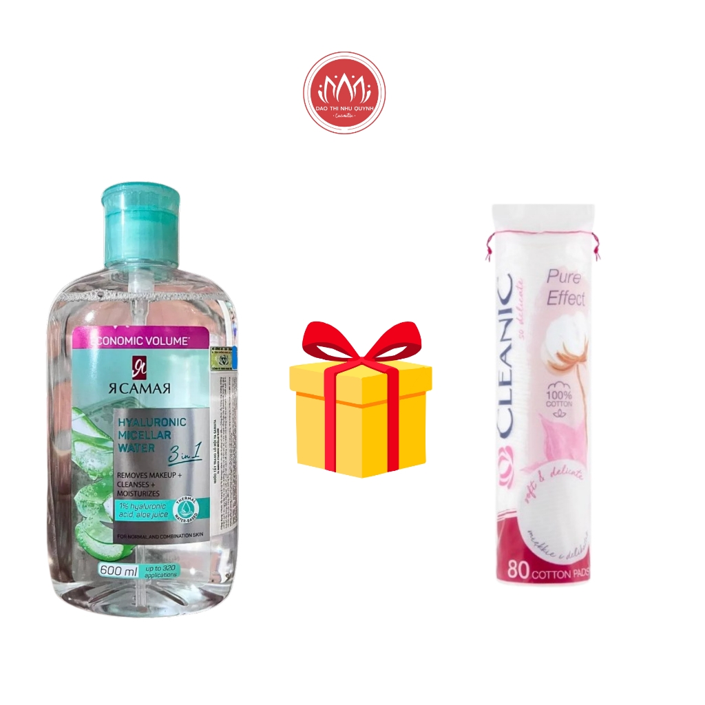 (Không vỏ) Nước tẩy trang Ya Samaya làm sạch dưỡng ẩm dành cho mọi loại da Xanh - Hồng YaSamaya Nga 600ml