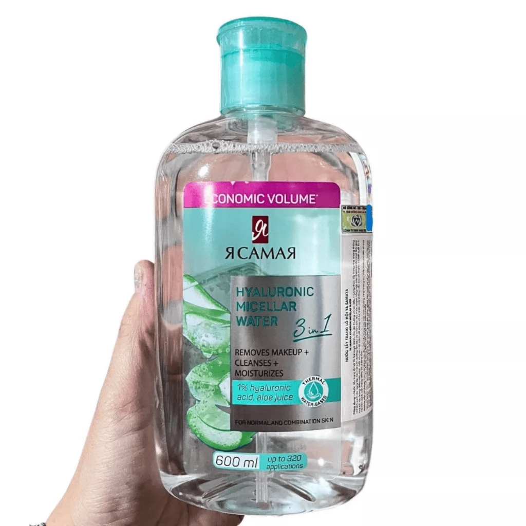 (Không vỏ) Nước tẩy trang Ya Samaya làm sạch dưỡng ẩm dành cho mọi loại da Xanh - Hồng YaSamaya Nga 600ml