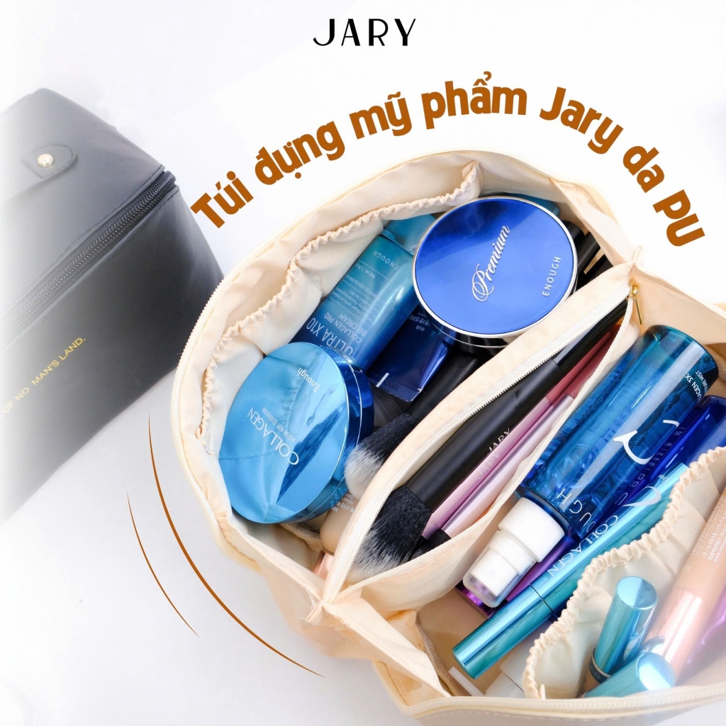 Túi đựng mỹ phẩm JARY Makeup Bag da PU cao cấp - Màu hồng