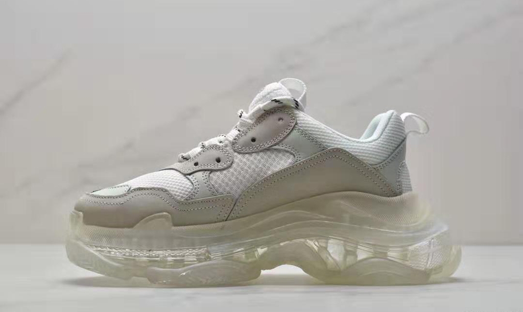 Balenciaga Triple S Sneaker Clear Sole  Off White  Editorialist