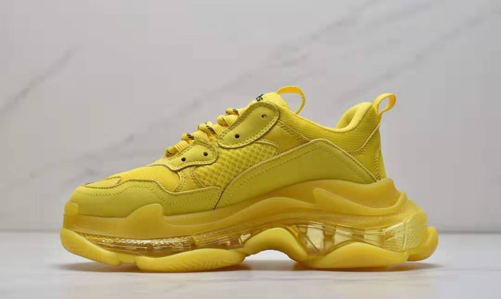 BALENCIAGA TRIPLE S CLEAR SOLE IN GREY ĐẾ TRONG SoHo Sneaker