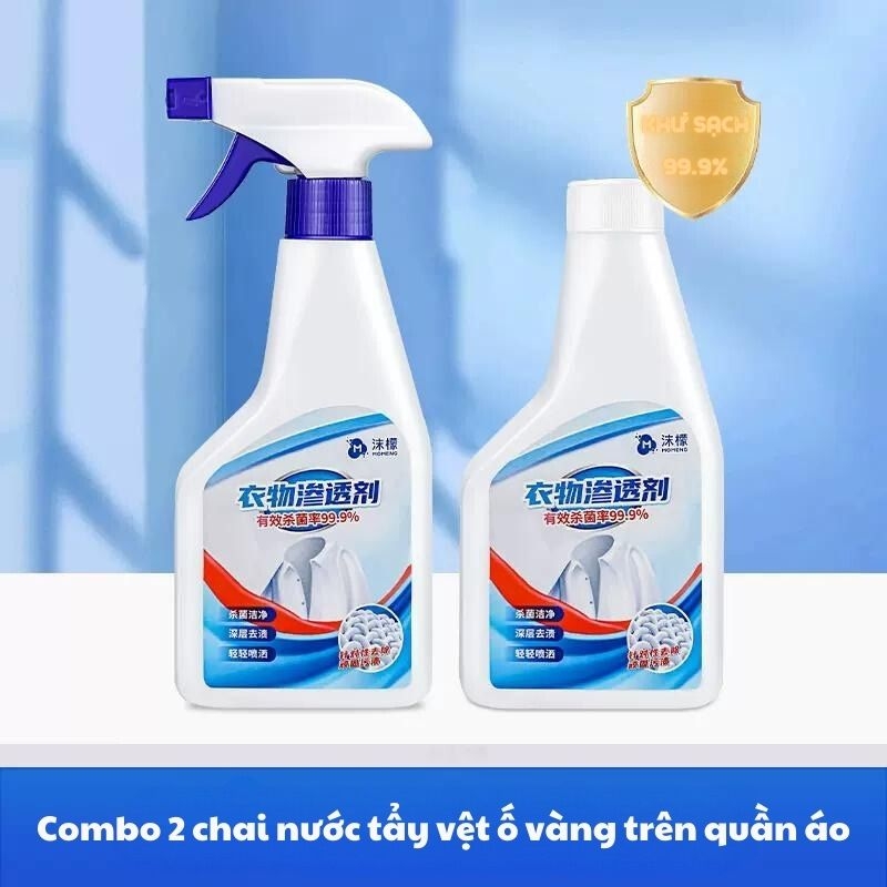 Nước tẩy vệt ố vàng trên quần áo