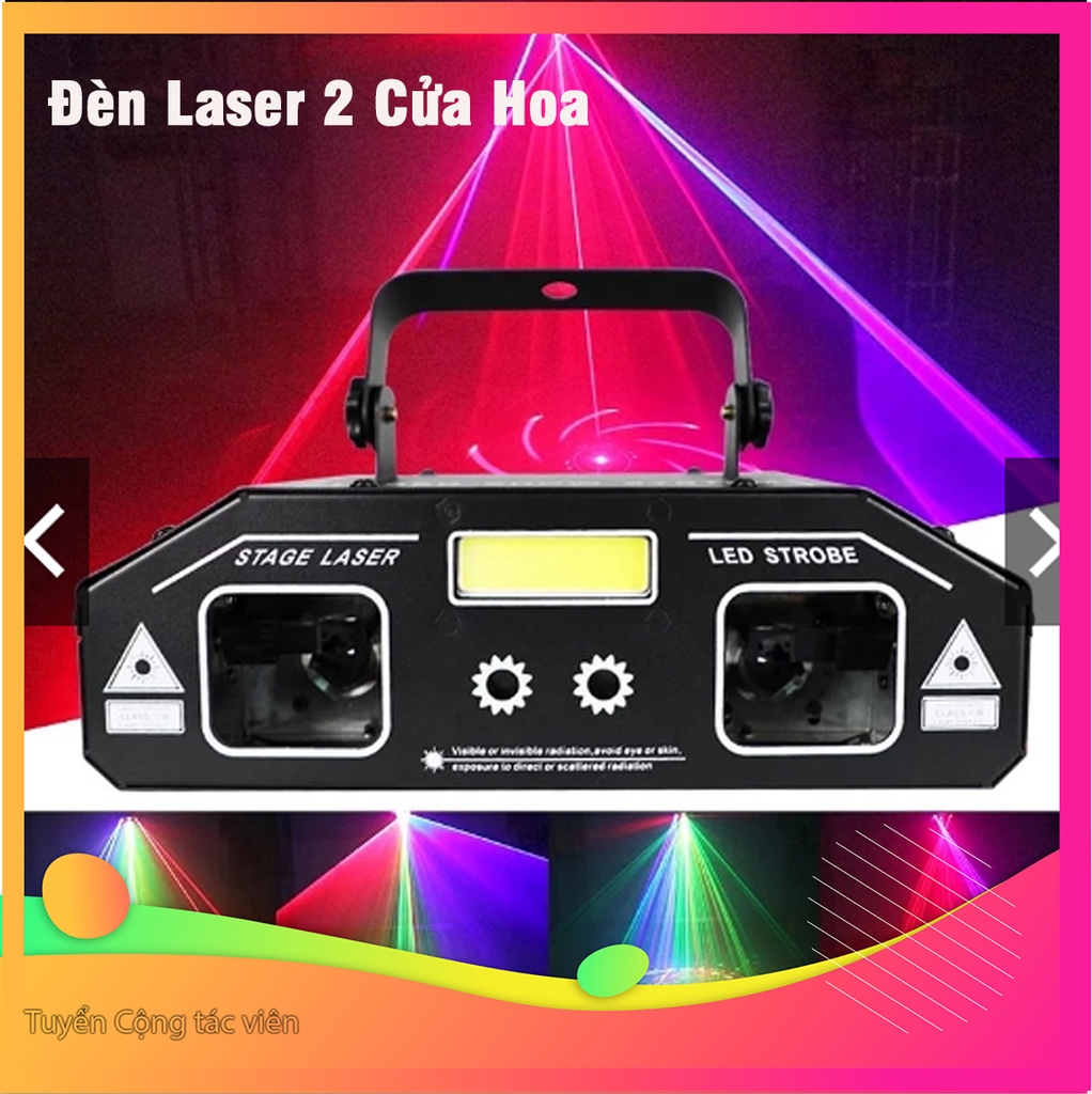 Đèn laser 2 cửa Hoa cho phòng hát karaoke