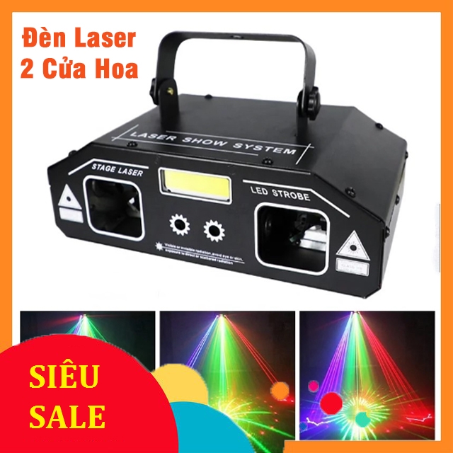 Đèn laser 2 cửa Hoa cho phòng hát karaoke