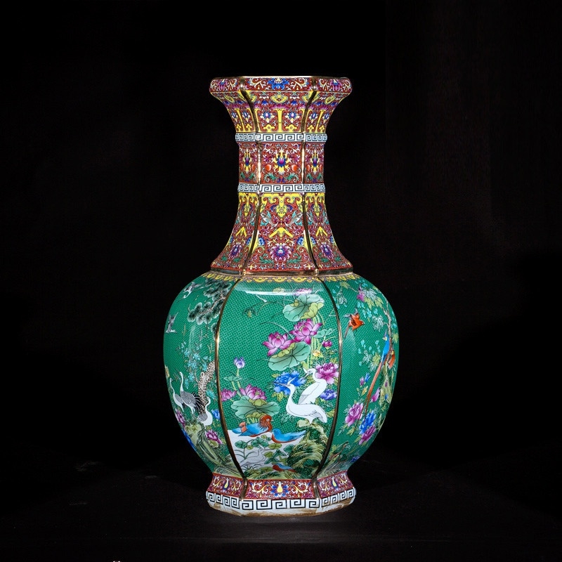 Bình gốm lục giác BGLG