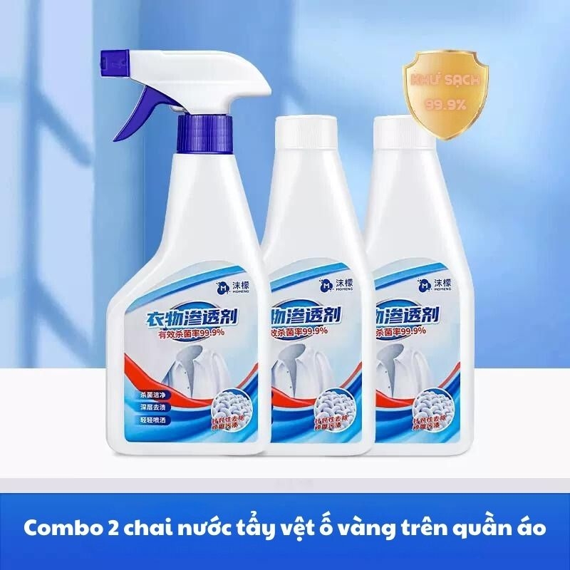 Nước tẩy vệt ố vàng trên quần áo