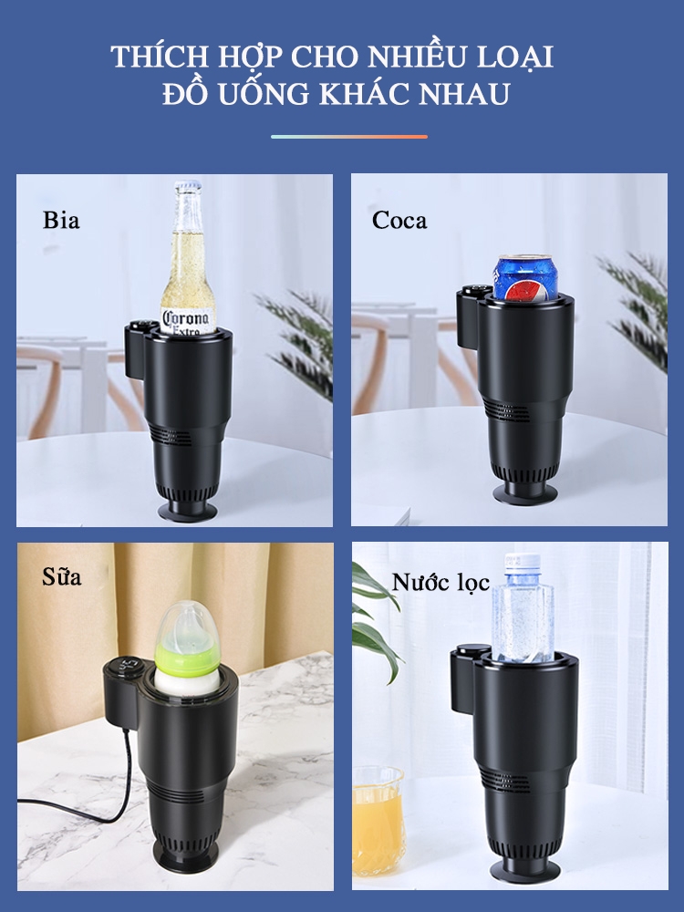 Cốc làm nóng và làm mát tự động thông minh trên xe ô tô