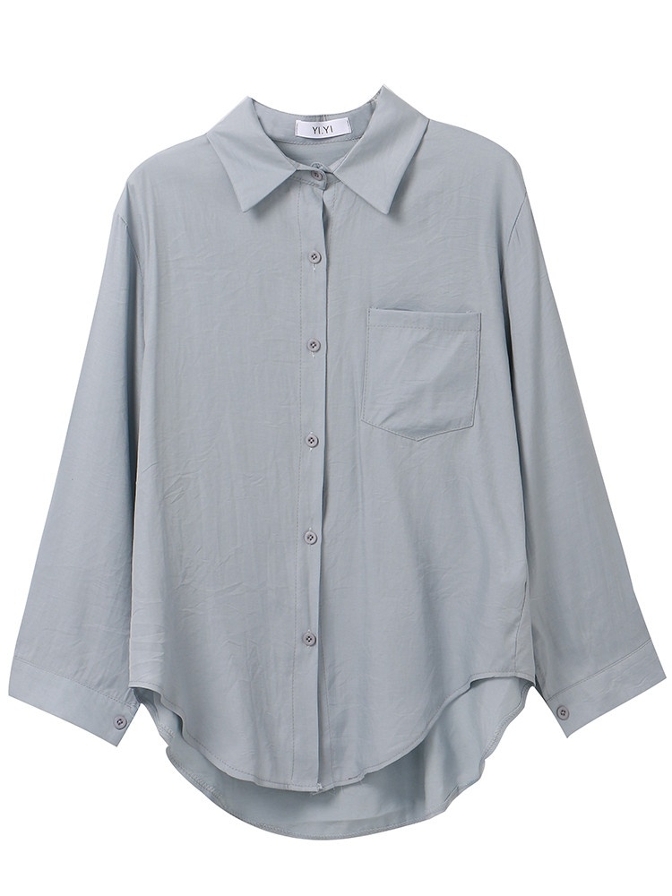 Áo sơ mi dài tay dáng rộng thời trang Hàn Quốc