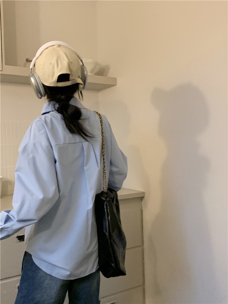 Áo Sơ Mi Dài Tay Có Khoá Kéo Thời Trang