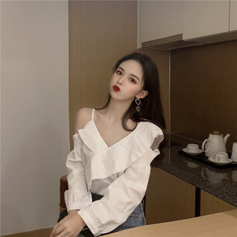áo Sơ Mi Lệch Vai 1 Bên Giá Tốt T072023  Mua tại Lazadavn