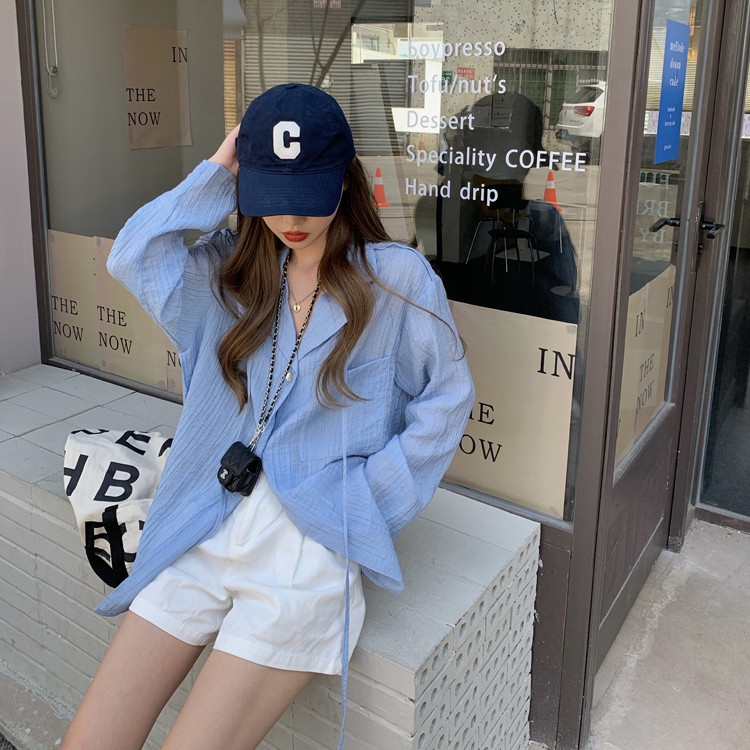 Áo sơ mi Retro cổ dây cách điệu thời trang Hàn Quốc cho nữ