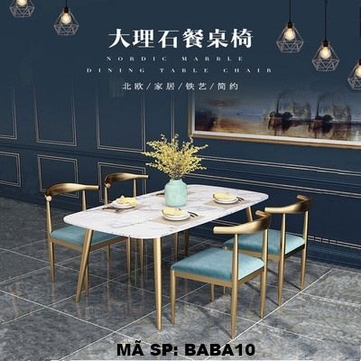 Bàn ăn đá cẩm thạch BABA