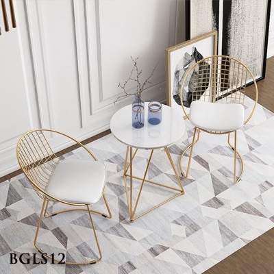 Bàn ghế cà phê lưới sắt BGLS