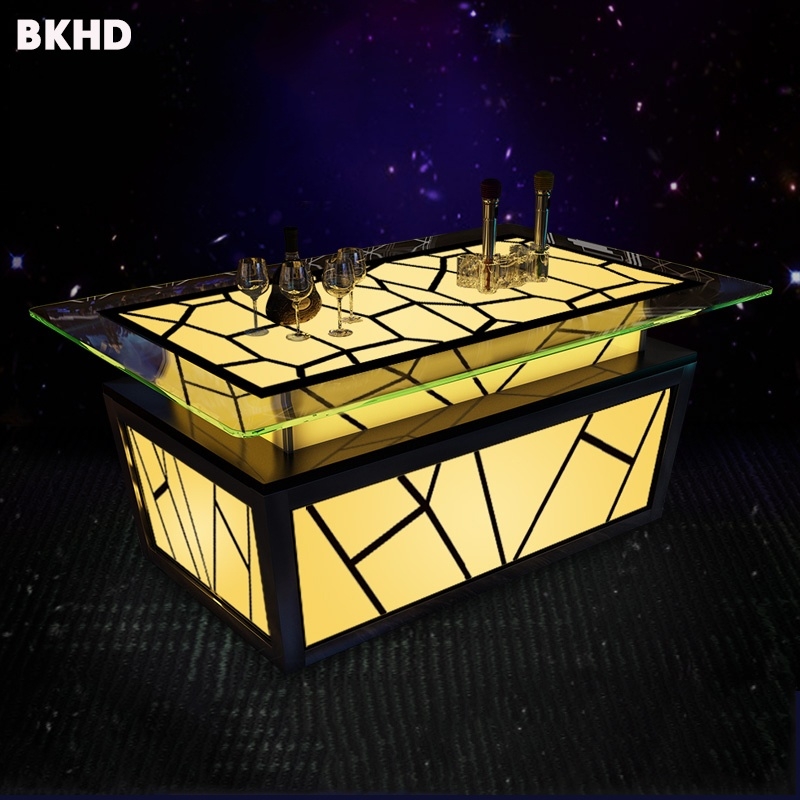 Bàn karaoke hộp đèn LED BKHD