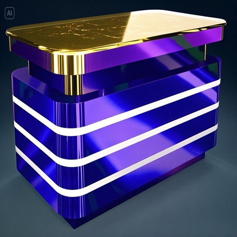 Bàn Karaoke Inox MS033 – Tâm điểm ánh sáng cho phòng hát