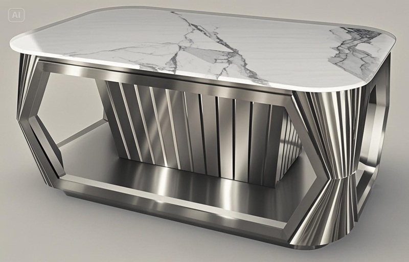 Bàn Karaoke Inox MS035 – Hiện đại và tinh tế