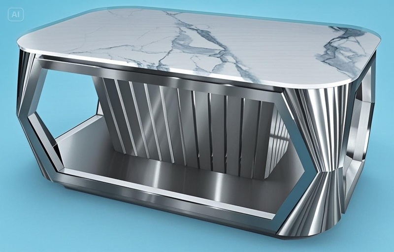 Bàn Karaoke Inox MS035 – Hiện đại và tinh tế