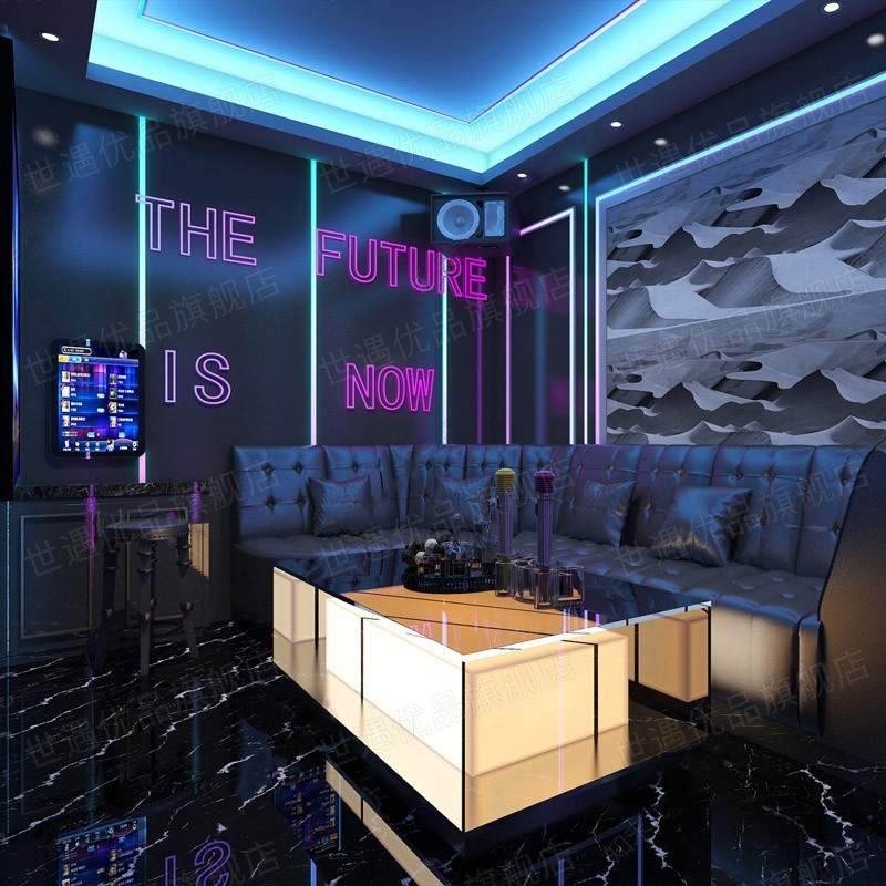 Bàn karaoke hộp phát sáng BKHS