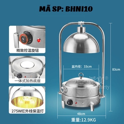Bếp hâm nóng thức ăn bằng inox BHNI