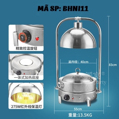 Bếp hâm nóng thức ăn bằng inox BHNI