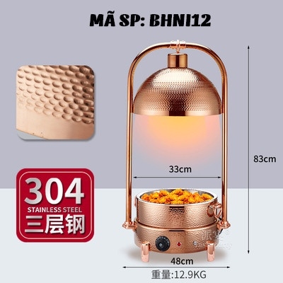 Bếp hâm nóng thức ăn bằng inox BHNI