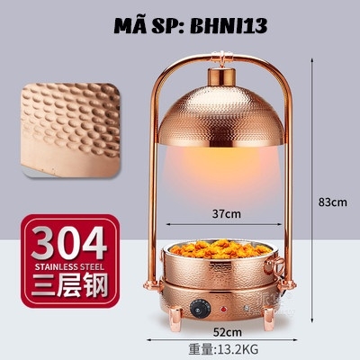Bếp hâm nóng thức ăn bằng inox BHNI