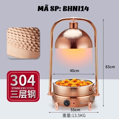 Bếp hâm nóng thức ăn bằng inox BHNI