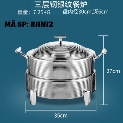 Bếp hâm nóng thức ăn bằng inox BHNI