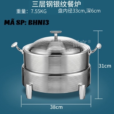Bếp hâm nóng thức ăn bằng inox BHNI