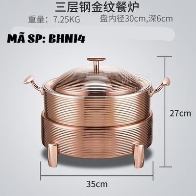 Bếp hâm nóng thức ăn bằng inox BHNI