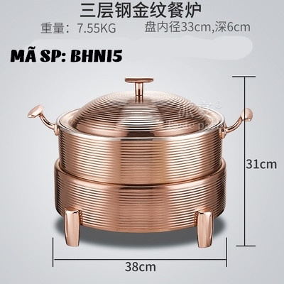 Bếp hâm nóng thức ăn bằng inox BHNI