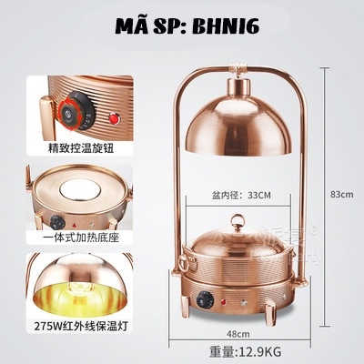 Bếp hâm nóng thức ăn bằng inox BHNI