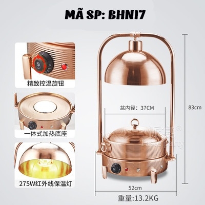 Bếp hâm nóng thức ăn bằng inox BHNI