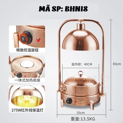 Bếp hâm nóng thức ăn bằng inox BHNI