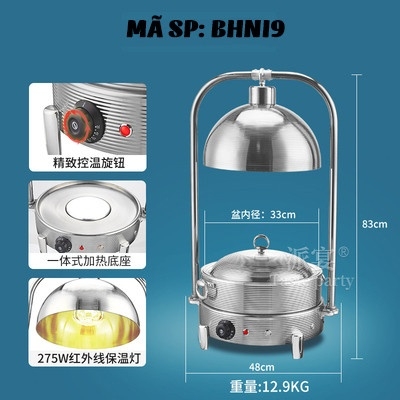 Bếp hâm nóng thức ăn bằng inox BHNI